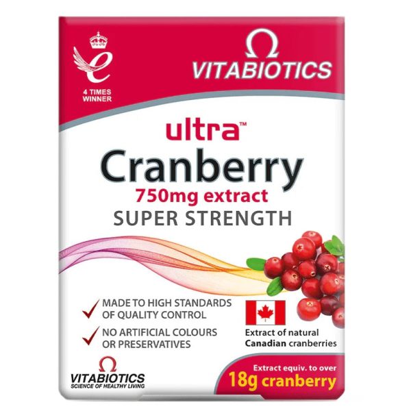 Ultra Cranberry 750mg suplement diety 30 tabletek For Sale