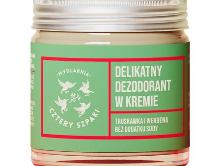 Delikatny dezodorant w kremie Truskawka i Werbena 60ml Online Sale