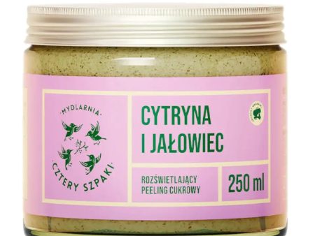 Rozświetlający peeling cukrowy Cytryna i Jałowiec 250ml Discount