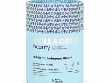 Colladrop Beauty kolagen Hmg™ 10000 Mg piękna skóra włosy i paznokcie 30 saszetek Online Hot Sale