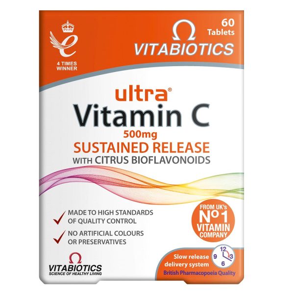 Ultra Vitamin C 500mg suplement diety 60 tabletek Cheap