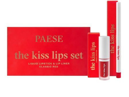 The Kiss Lips zestaw pomadka i konturówka 06 Classic Red For Discount