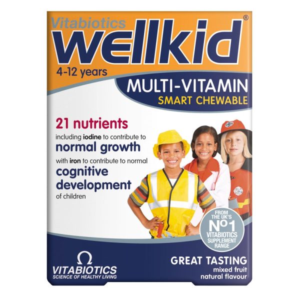 Wellkid Multi-Vitamin suplement diety dla dzieci 30 tabletek do żucia Online Sale