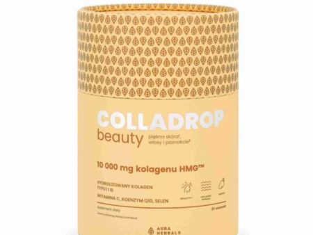 Colladrop Beauty kolagen Hmg™ 10000 Mg piękna skóra włosy i paznokcie 30 saszetek For Sale