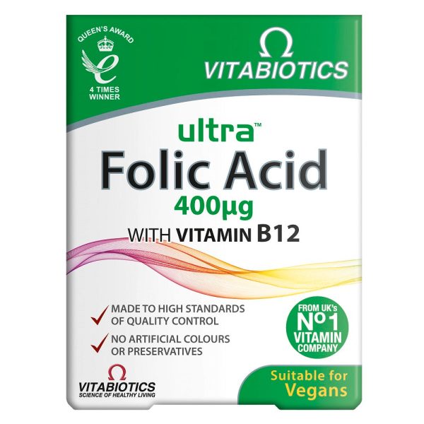 Ultra Folic Acid 400µg suplement diety 60 tabletek Supply