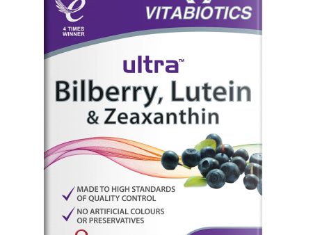 Ultra Bilberry Lutein & Zeaxanthin suplement diety 30 tabletek For Cheap