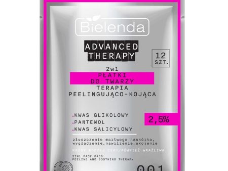 Advanced Therapy płatki do twarzy 2w1 terapia peelingująco-kojąca 2.5% 12szt Discount